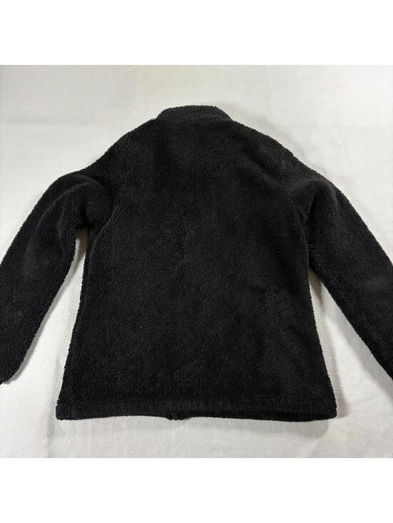 Sherpa Fleece Jacket Full Zip Black FILA Sport XL Cozy Streetwear Outdoor - Picture 8 of 8